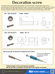 Decoration screw